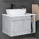 Grossman Мебель для ванной Фалькон 80 GR-3020 подвесная бетон – фотография-14